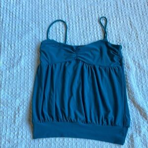 Teal Spaghetti Strap Top 90s Vintage
